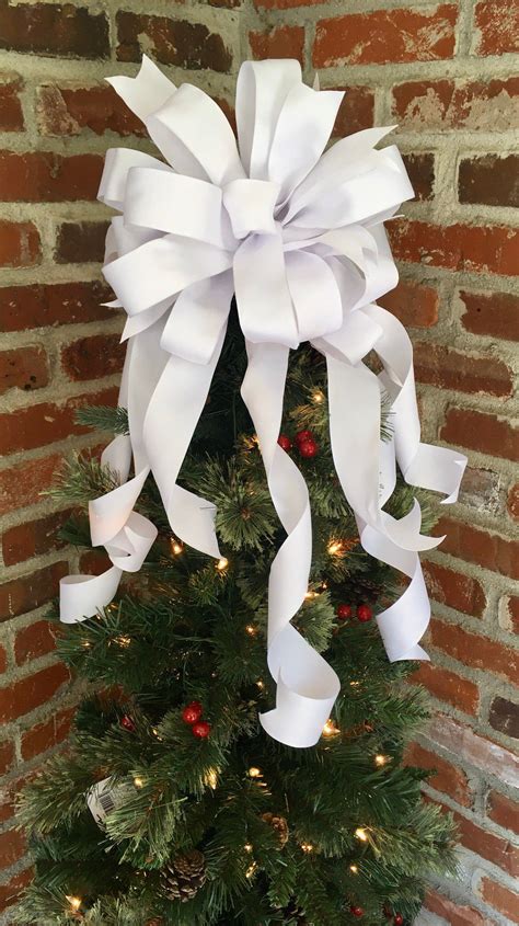 black bow for christmas tree|white bow christmas tree topper.